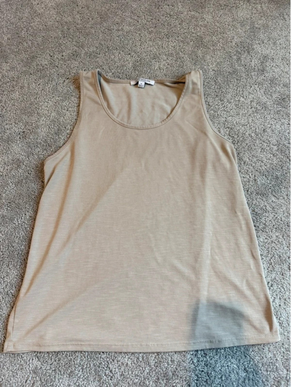 Green Envelope Beige Sleeveless Tank Top Women’s Size Medium